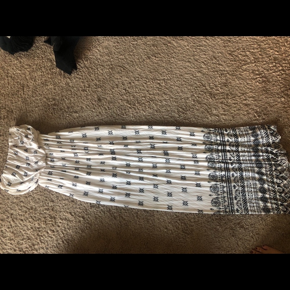 Strapless maxi dress